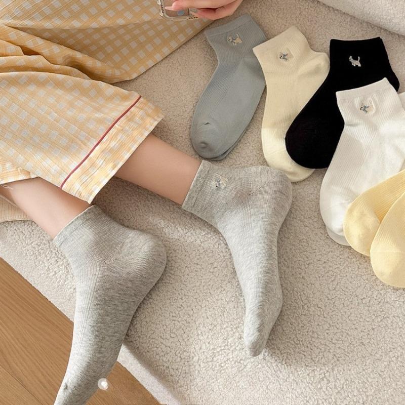 Boneless Socks, Women's Summer Cotton Socks, Thin Short Socks, Anti-odor, Anti-athlete, Antibacterial, Sweat-absorbing and Breathable Short Socks