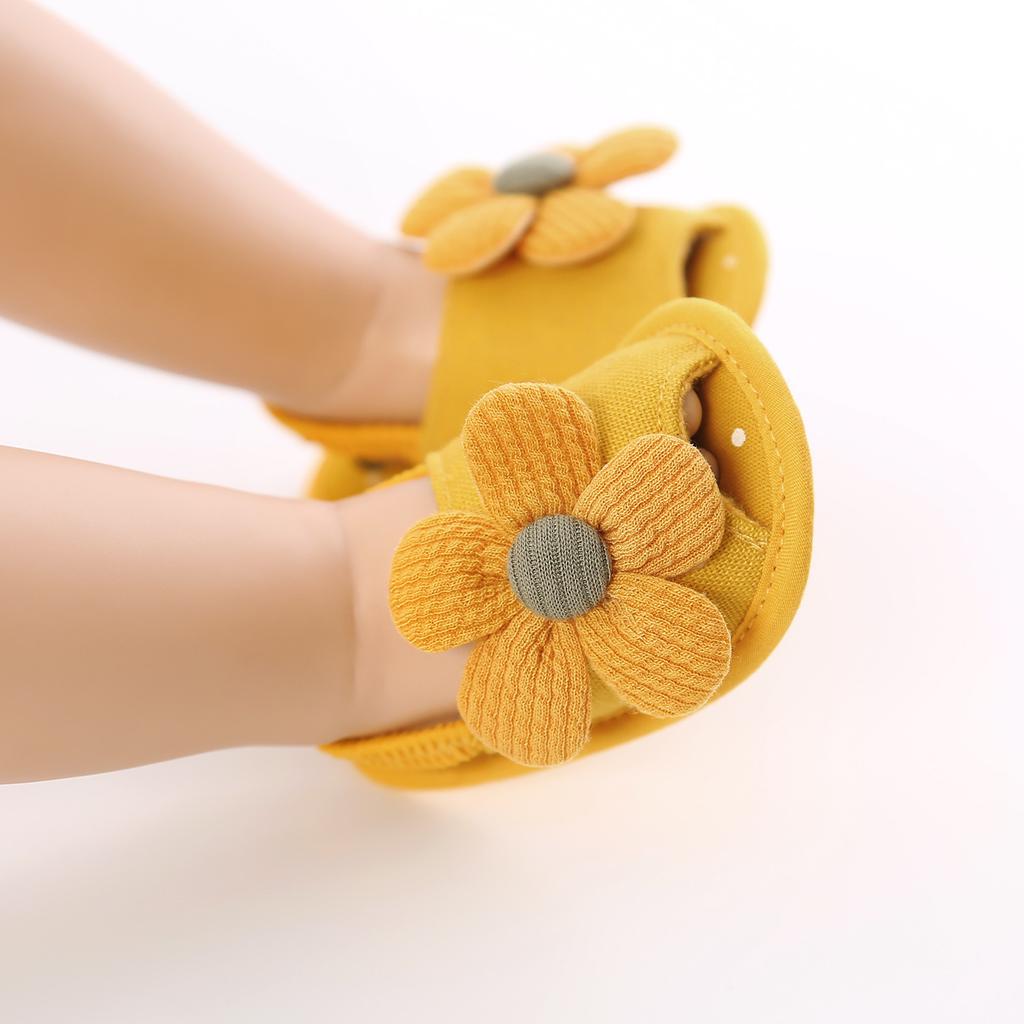 MYGGPP Sunflower Baby Princess Sandals Baby Sandals Female Small Princess Soft Bottom Summer New 0-12 Months