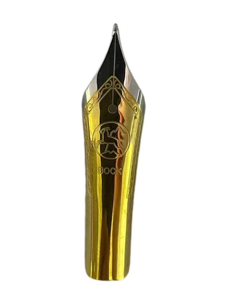 Original German Bock No.6 Assembly White Gold Black Two-color Original Imported Fountain Pen Accessories Nib