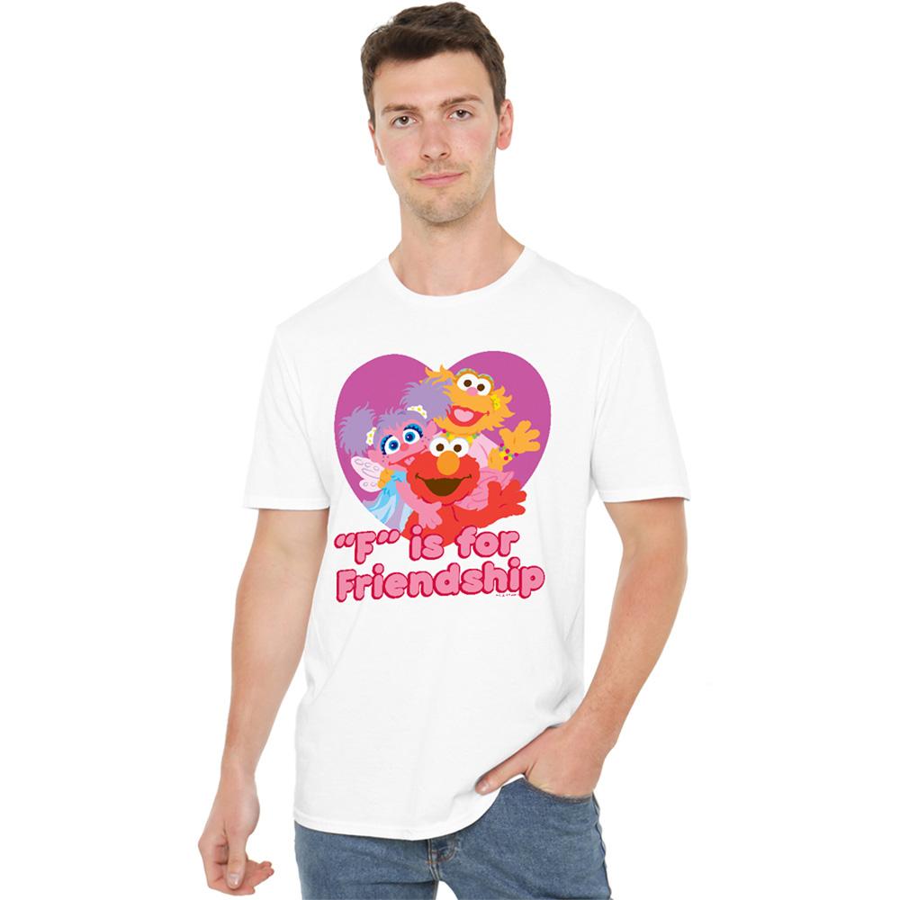 Sesame Street Unisex Adult F Is For Friendship T-Shirt
