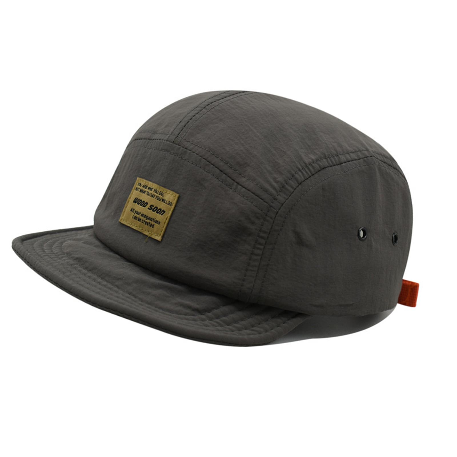 

Спортивная шляпа для улицы, походная бейсболка, короткий козырек, защита от солнца, винтажная эстетика, дышащая шляпа от солнца, спортивная шляпа для унисекс серый