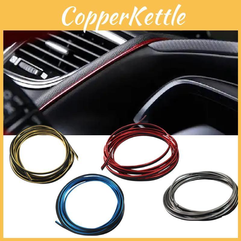 Moulding Styling Car Decorative Filler Strip Interior Exterior Set Red Meters 5
