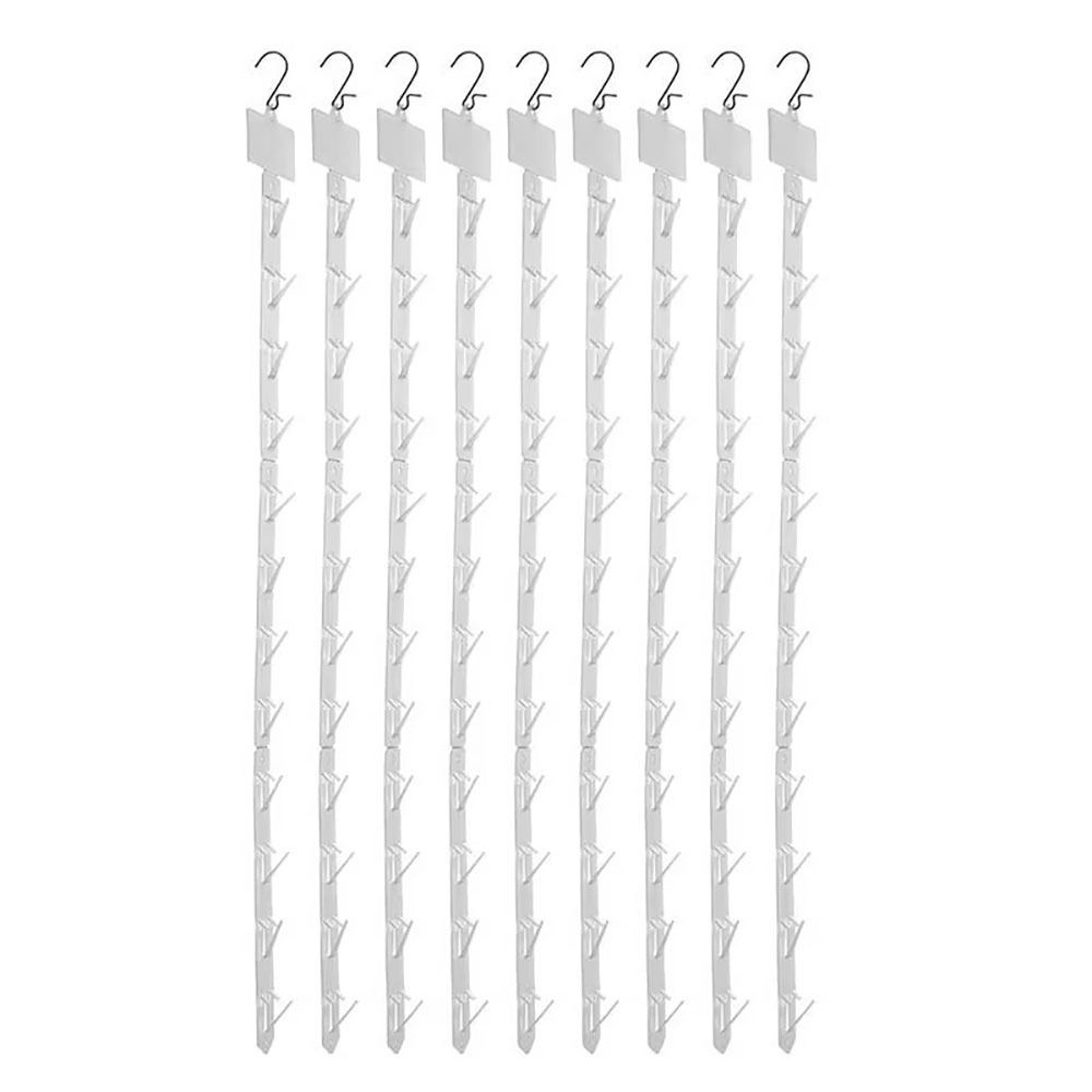 4 buc Benzi Agățătoare din Plastic pentru Gustări cu Antet pentru Etichetă Bandă Clip pentru Merchandising Raft Supermarket