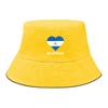 Flag of Nicaragua Print Bucket Hat , Heart Fisherman Cap Unisex Casual Spring Beach Hat