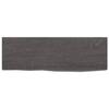 VidaXL Wall Shelf Dark Grey 60x20x2 Cm Solid Oak Wood Treated 363761