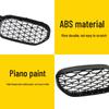 Compatible Grille for 21-23 BMW 5 Series G30/G38 - Starry Sky Black with Silver Dots, Bright Black, and Semi-Silver Mesh Design.