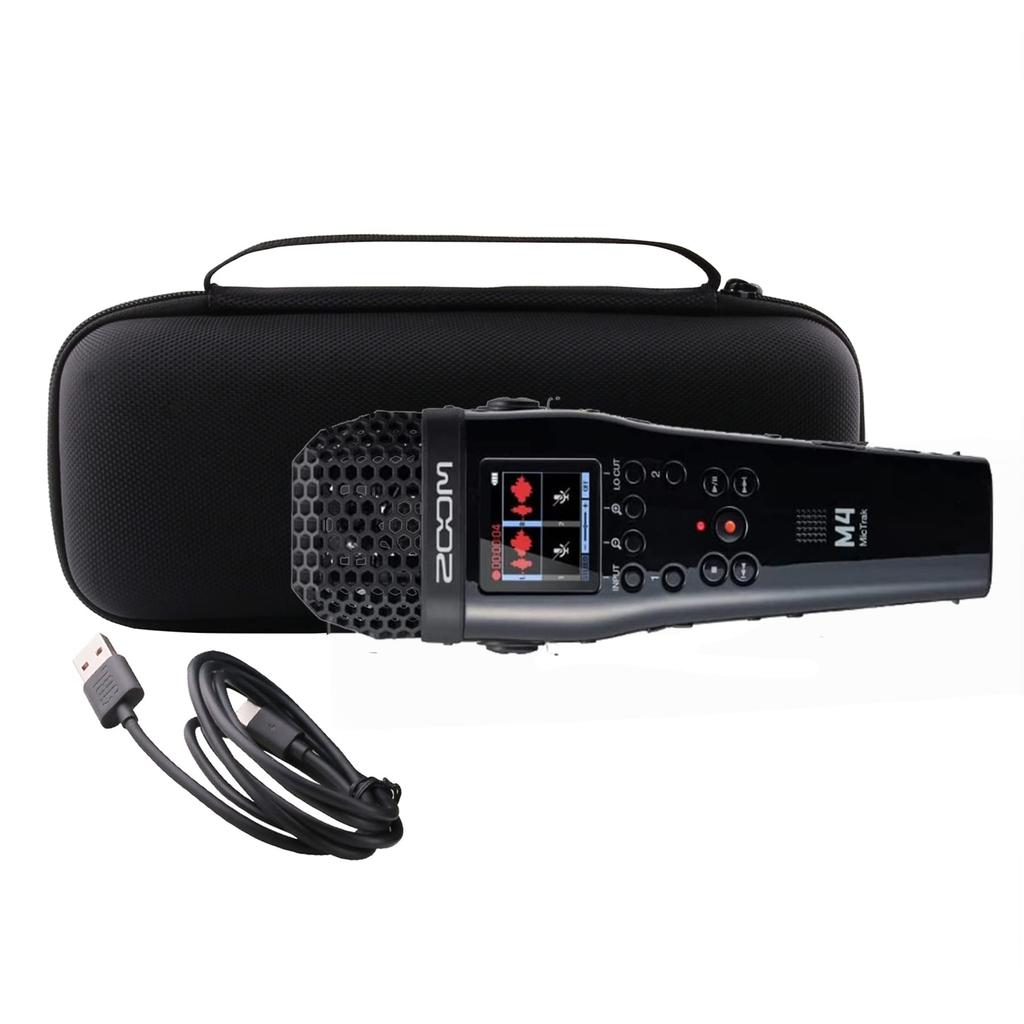 WERJIA Hard Carrying Case for Zoom M4/M3 MicTrak Stereo Microphone and Recorder Model