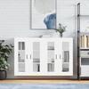 Wall Cabinet - Maison Exclusive - 2 Doors - White - Glass Door 69.5x34x90 Cm
