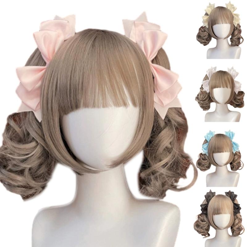 1 Paar süße Haarspange mit 3D-Schleife Haarspange Haarnadel Weiblich Dienstmädchen Cosplay Modisches und Einzigartiges Haaraccessoire