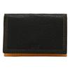 Business Card Holder Genuine Leather Italian Leather 734602 Ternary Card Case Card Holder Cowhide Black [Takeo Kikuchi] Men's [01]