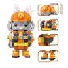 Mecha Series Robot Rabbit Firefighter Building Blocks Fireman Mecha Action Figure Model Bricks Christmas Gift Toy For Boy