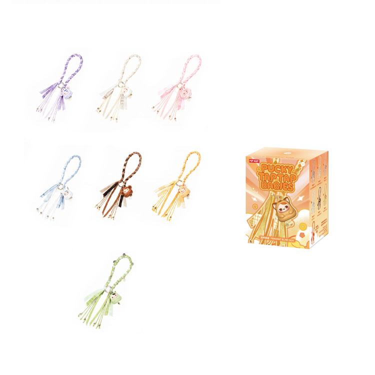 POP MART Pucky Pendant Merch Mystery Boxes Single Mystery Box/Full Box 6 Pcs PPMT-2601-0008