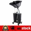 Portable Shampoo Bowl with Electric Pump Adjustable Basin Height, Hair Washing Tray for Sink Dual-Bucket Design with Drain Hoses