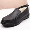 Men's New Fur-Lined Leather Lace-Up Shoes - Warm, Non-Slip, Versatile, Soft Sole Winter Casual Shoes