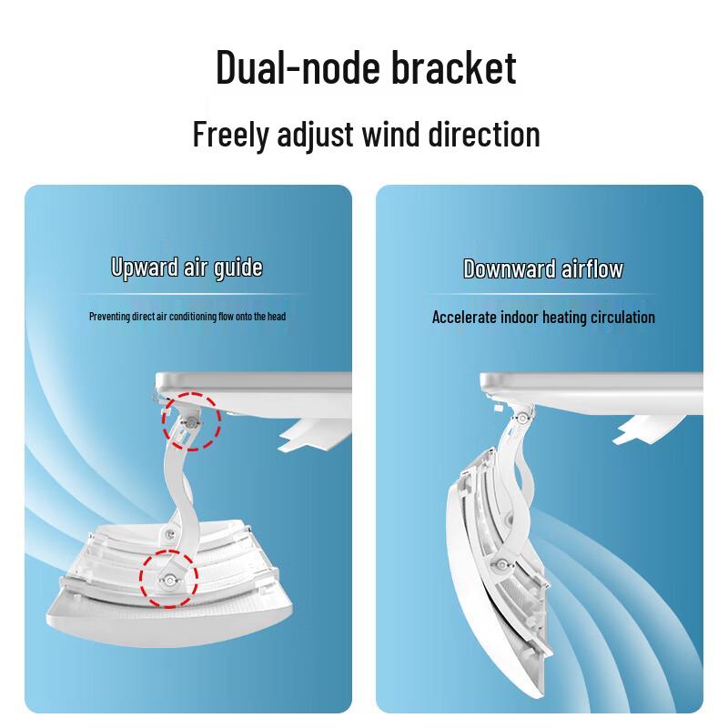 Deflector de Viento Ajustable para Aire Acondicionado Central