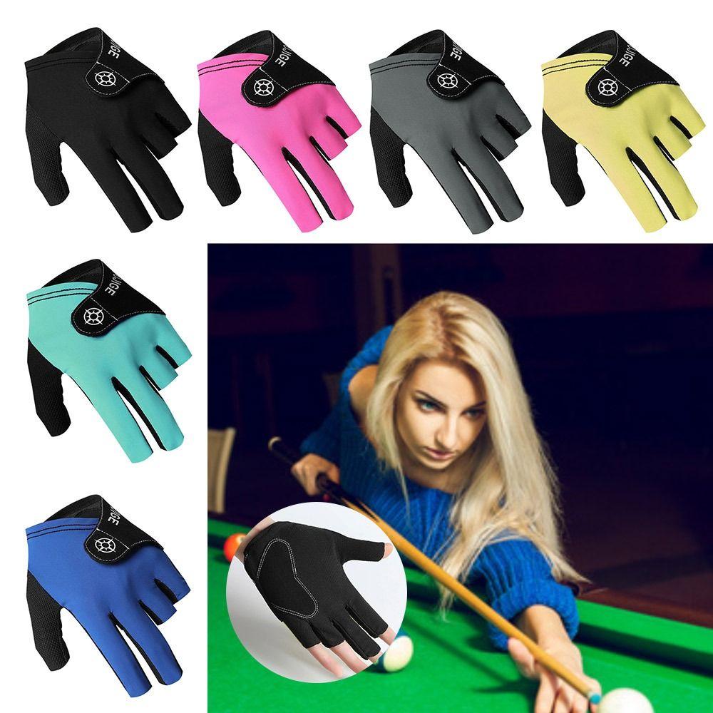 Non Slip Half Fingers Glove Elastic Snooker Billiard Glove Billiards Glove Fitness Accessories