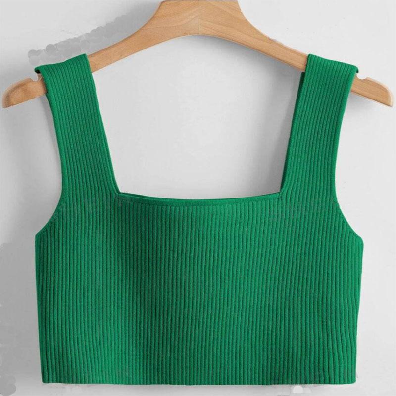 YYFS Blusas y camisas de tirantes sin mangas con estampado de colores sólidos de moda informal de verano y primavera para mujer