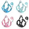 Puppy Chest Strap Chihuahua Harness Clothes Vest Small Medium Dog Harness Leash Set Pug Reflective Walking Straps Pet Supplies