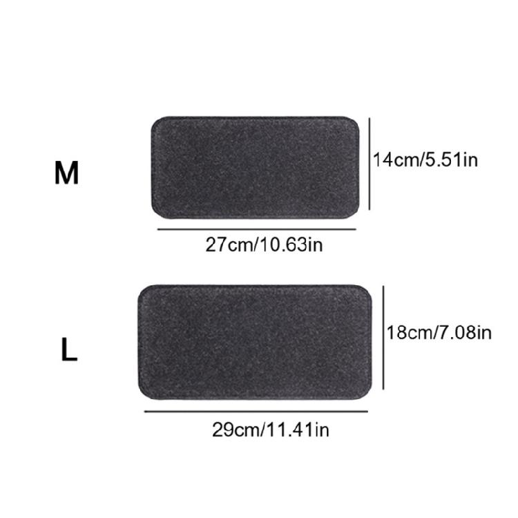 4Pcs Portable Felt Bottom Shaper Pads For Bag Organizer Insert Reinforced Bag Base Support With Round Corners
