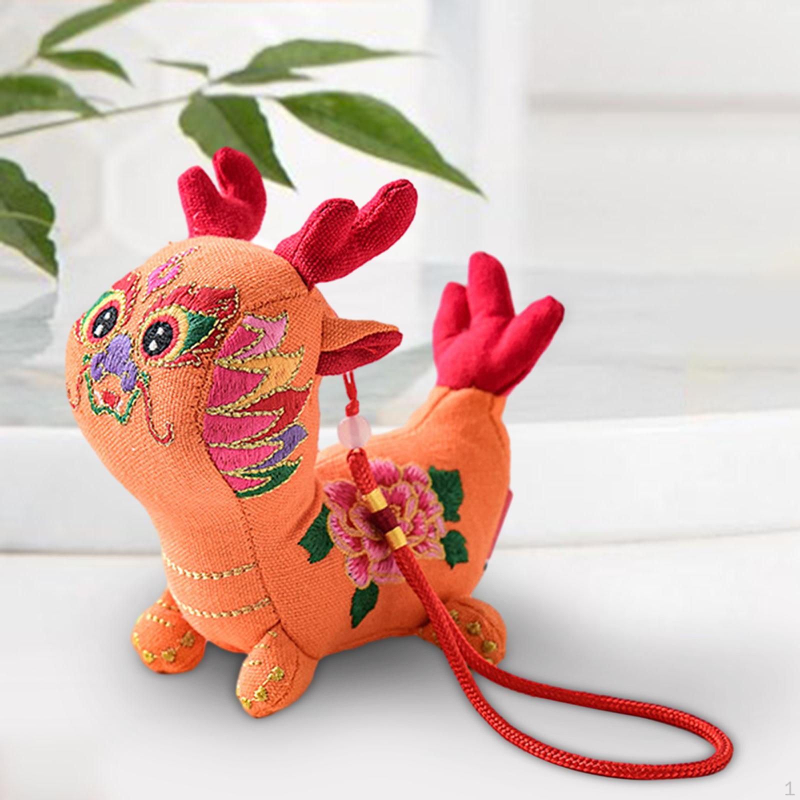 Chinese Dragon Plush Toy - Festive Home Decor for Kids Style B