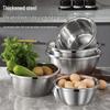 Qingwang Food-Grade Stainless Steel Basin & Sieve Set
