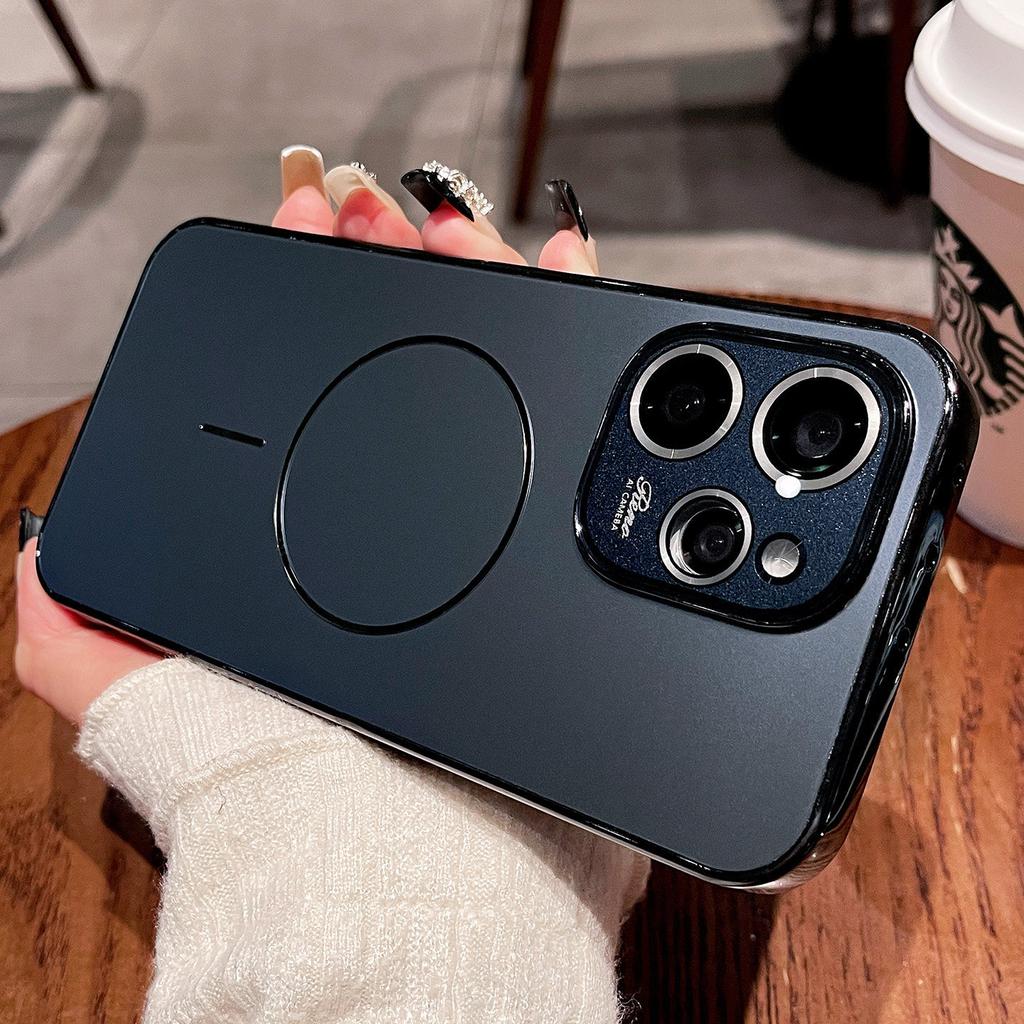 Applicable To Opporeno11pro Mobile Phone Case Magnetic Attraction Reno11 Lens All-inclusive Reno11pro Matte 11 Anti-drop