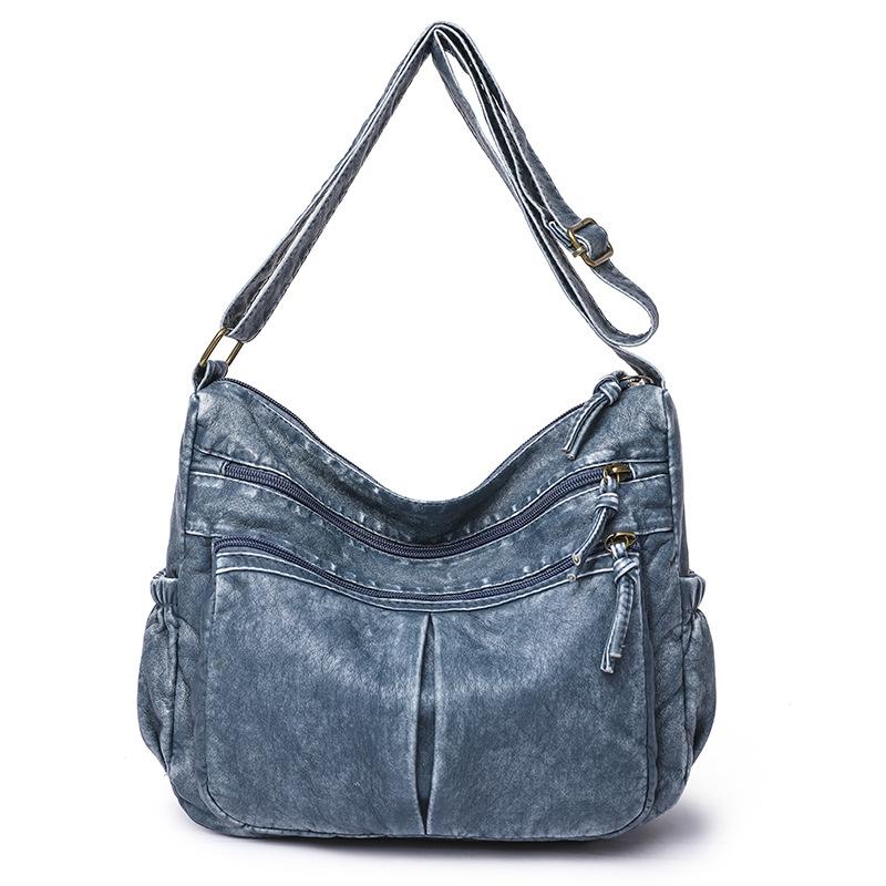 Luxurious Retro Soft Leather Autumn New Women's Shoulder Bag Solid Color Casual High Women's Crossbody Bag