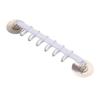 1pc White Suction Cup Type Hook 6 Rows for Kitchen Bathroom Corner Suspension Without Marks Hanger Hook