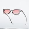 Vintage Square Luxury Brand Designer Thin Small Frame Sunglasses Women For Men Trendy Sun Glasses Punk Hip Hop Pink Shades Uv400