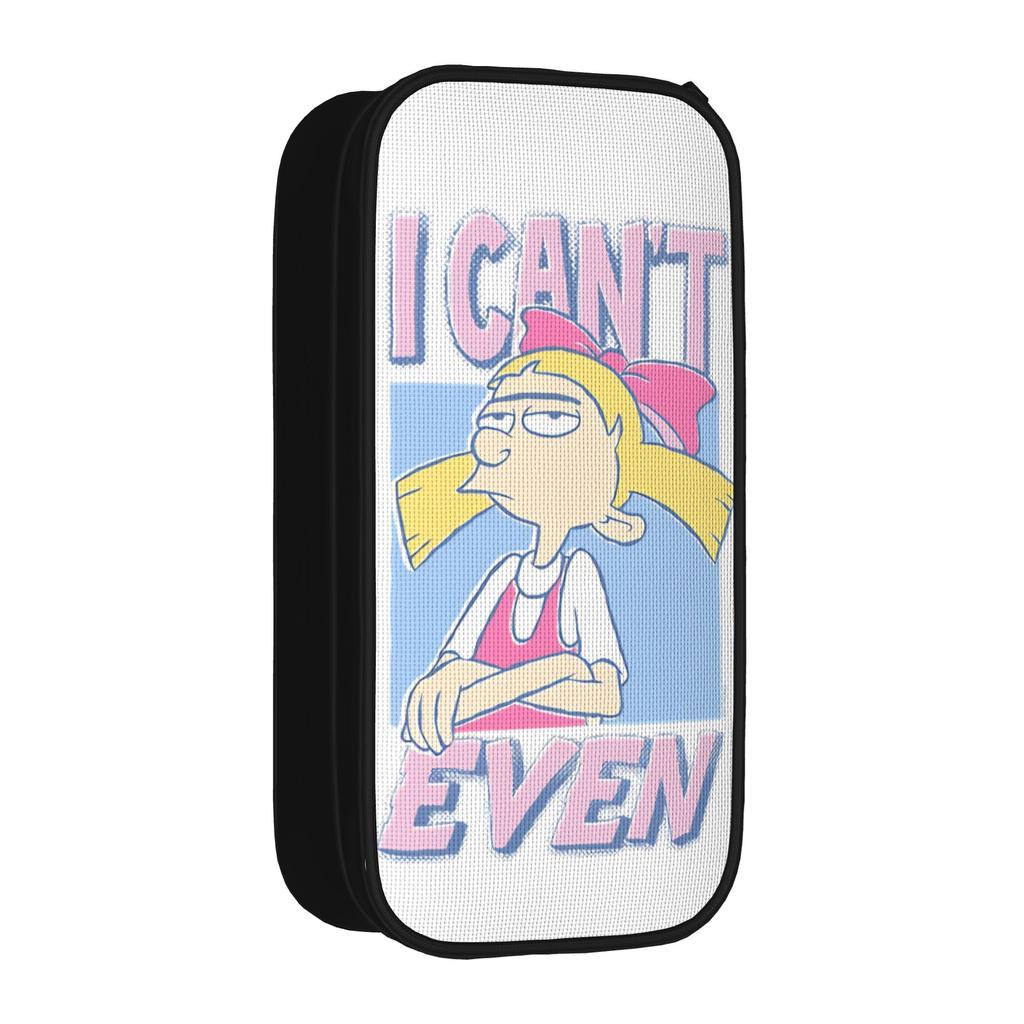 Hey Arnolds Pencil Case New Helga Pataki I Can't Even Big Chest Pen Holder Pencil Bags Large Storage Cosmetic Pencilcases