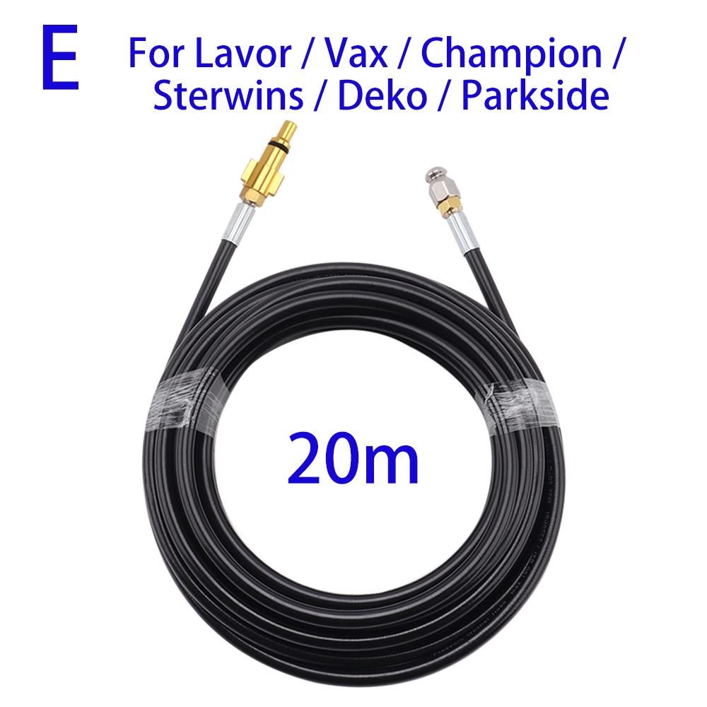 

20 м мойка высокого давления, сливной шланг для очистки воды, канализационная насадка для Karcher Interskol Huter Nilfisk STIHL Bosch