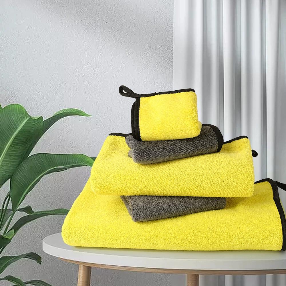 

New Pet Dog Absorbent Towel Microfiber Dog Bathing Towel Dog Bathrobes Wiping Cloth 140CM 700CM жовтий