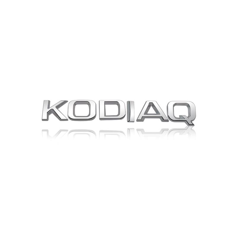 HGWE4 Bright silver Metal car Rear trunk Decals Emblem badge sticker For Skoda 4x4 Yeti Octavia Superb Fabia Kamiq Karoq Kodiaq Rapid