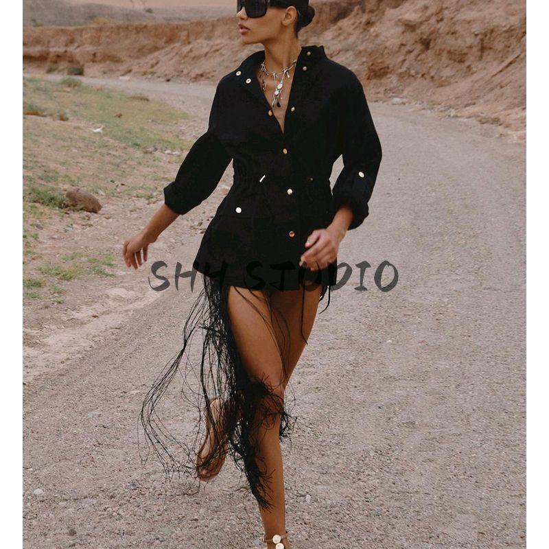 Summer New Product Women's Clothes French Linen Blended Tour Hunting Jacket Stand Collar Long Sleeve Shirt Top 4387052