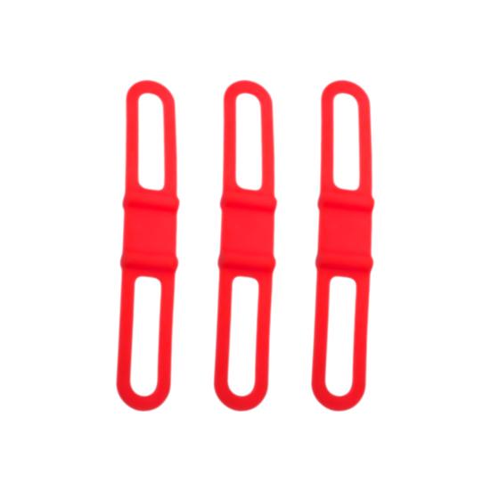 3Pcs Bicycle Light Rubber Band Fine Workmanship Flexibility Heavy-duty Multifunctional  Bicycle Silicone Band for Bike