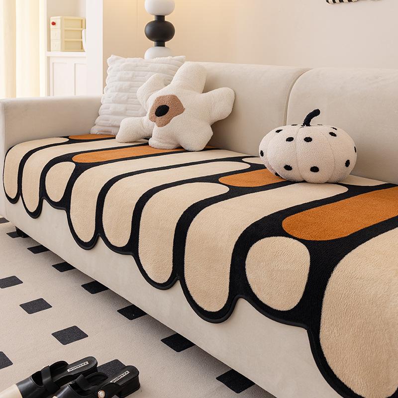 Internet Celebrity Special-Shaped Sofa Cushion  New Four-Season Universal Dopamine Non-Slip Straight Row Sofa Cover Cross-Border Special Supply