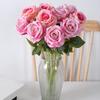 Artificial Rose Flower Realistic Long Stem Fake Silk Rose Bouquet for Party Home Wedding Centerpiece Office Table Decor