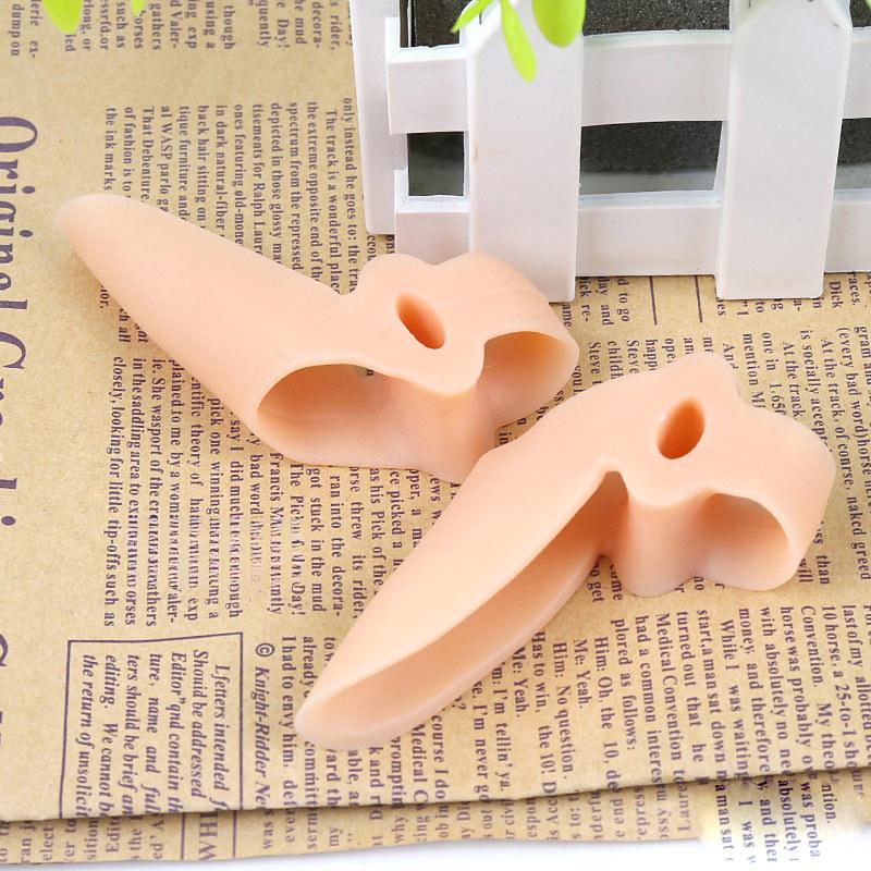Hallux Valgus Orthosis, Double Ring Daily SEBS Toe Care Protective Foot Cover Foot Refolding Toe Separation Orthosis