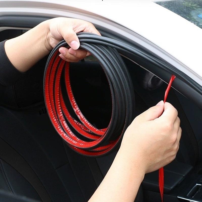 1 Stück Gummi 5M Doppelschicht B-Typ Auto Dichtungsstreifen Universelle Auto Tür und Kofferraum Verdicken Geräuschdämmende Dichtungs Zierleisten Teile