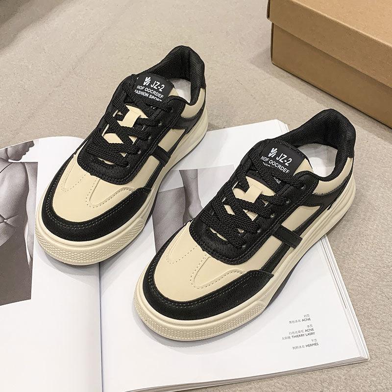 

Board shoes women s shoes 2025 new spring and autumn student sports shoes girls shoes women s versatile little white shoes popular moral training shoe 35 чёрный