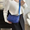 Fashionable Quilted Stitch Large Capacity Cotton Shoulder Bag For Women