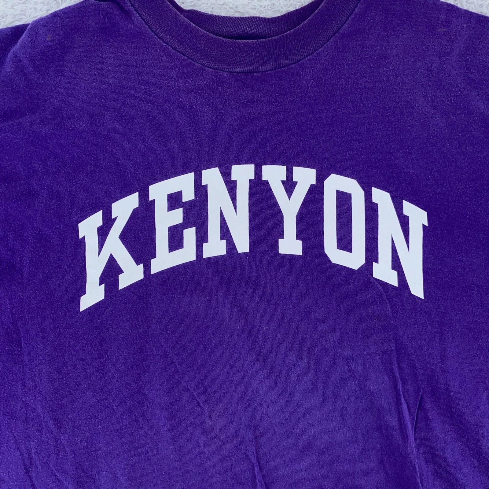 

Vintage Kenyon Shirt Mens L/XL Cotton Exchange Made USA College Tee T-Shirt XL