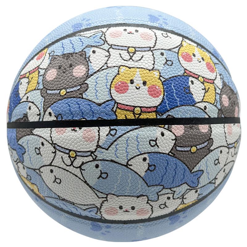 Мультяшный синий кот Детский баскетбол