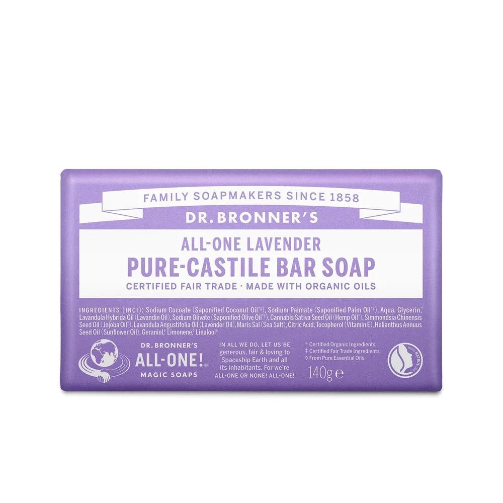 Dr. Bronner s Lavender Pure Castile Bar Soap 140g