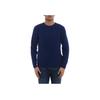 Polo Ralph Lauren FW23 Small Pony Logo Embroidered Crew Neck Cable Knit Sweater Men Sweater Navy-Blue MNPOSWE16820142-410