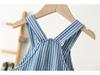 Gestreifte Jeans-Overalls im koreanischen Stil für Babys (Modelljahr 2026) (0-3 Jahre)