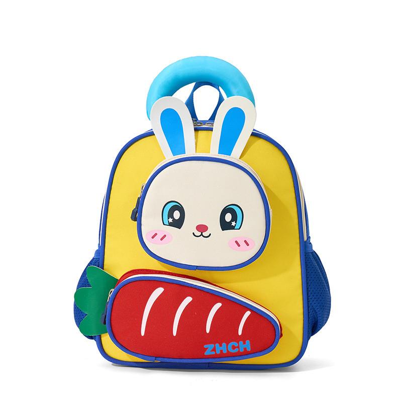 Cartoon Bunny Kids Backpack For Preschoolers Nylon Lightweight School Bag For Girls And Boys