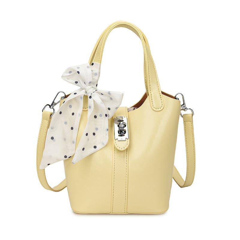 Summer new fashion silk scarf bucket bag mother and child bag portable shoulder messenger women's bag
