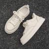 Korean Style Men Casual Flats Platform Shoes Lace-up White Original Leather Oxfords Shoe Youth Street Sneakers Trendy Footwear
