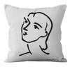 Office Living Room Home Pillowcase Abstract Line Decorative Pillowcase Car Ornaments